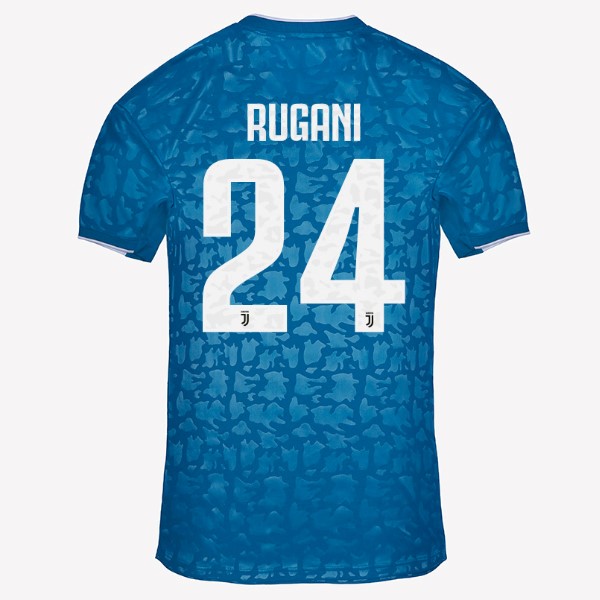 Trikot Juventus NO.24 Rugani Ausweich 2019-20 Blau Fussballtrikots Günstig